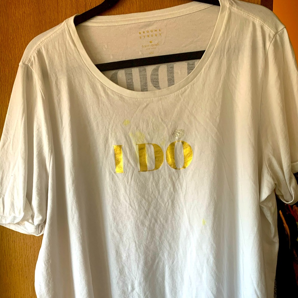 Kate Spade I do/I did wedding shirt